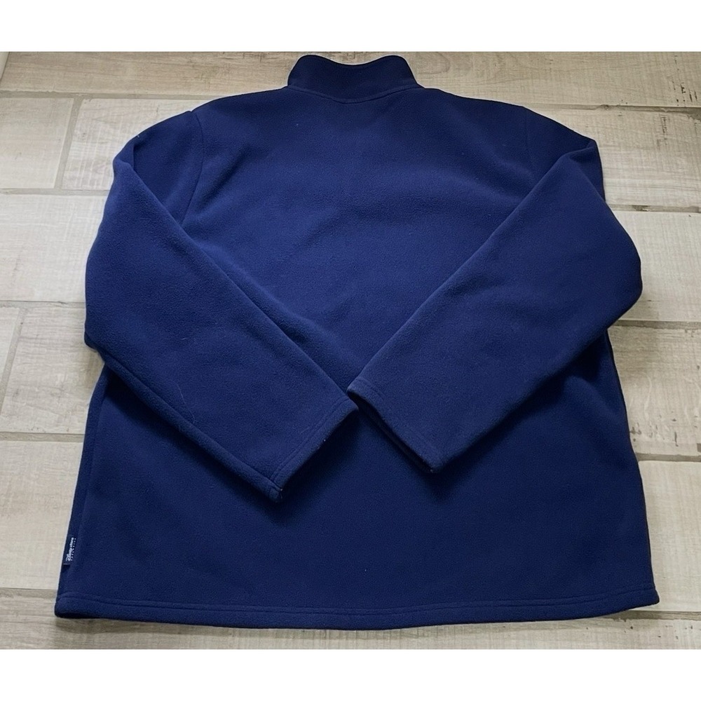 Minnie Mouse Womens XL Full Zip Fleece Jacket Disney Embroidered Blue Purple - Picture 8 of 9